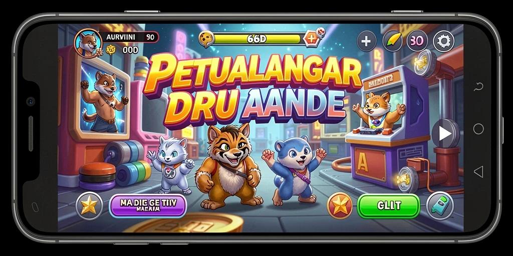Screenshot gameplay 66D menampilkan petualangan seru dan grafis menarik.