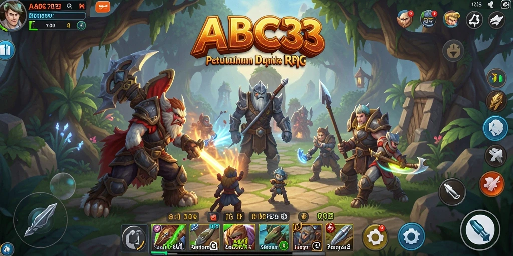 Gameplay ABC33 menampilkan petualangan seru di dunia RPG.