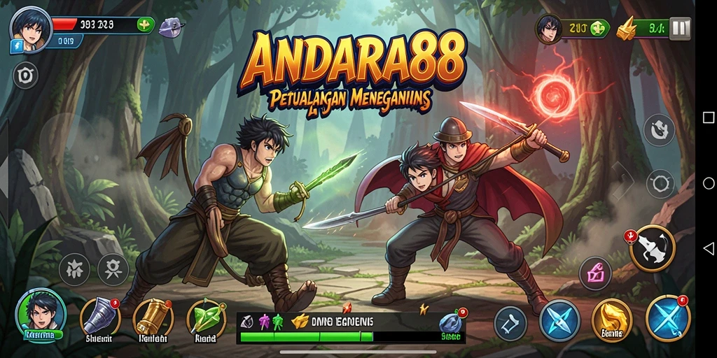 Tampilan menarik dari gameplay ANDARA88 yang menampilkan karakter Anime.