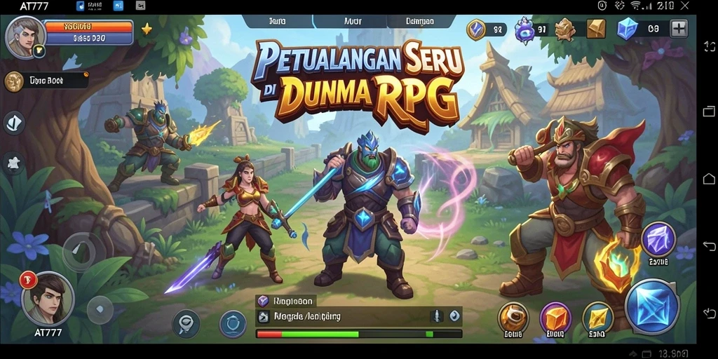 Tampilan gameplay RPG yang menakjubkan dari AT777.