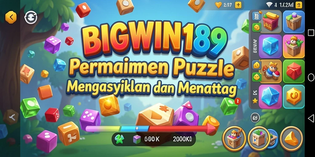 Tampilan gameplay menarik dari BIGWIN189 dengan tantangan Puzzle.