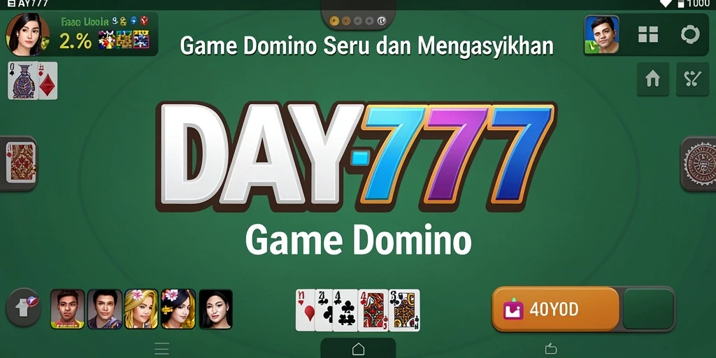 Tampilan gameplay seru dari DAY777 dengan berbagai mode Domino.