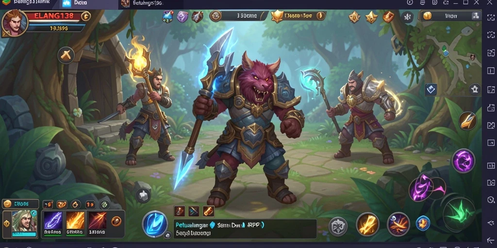 Gameplay seru dalam dunia petualangan ARPG.