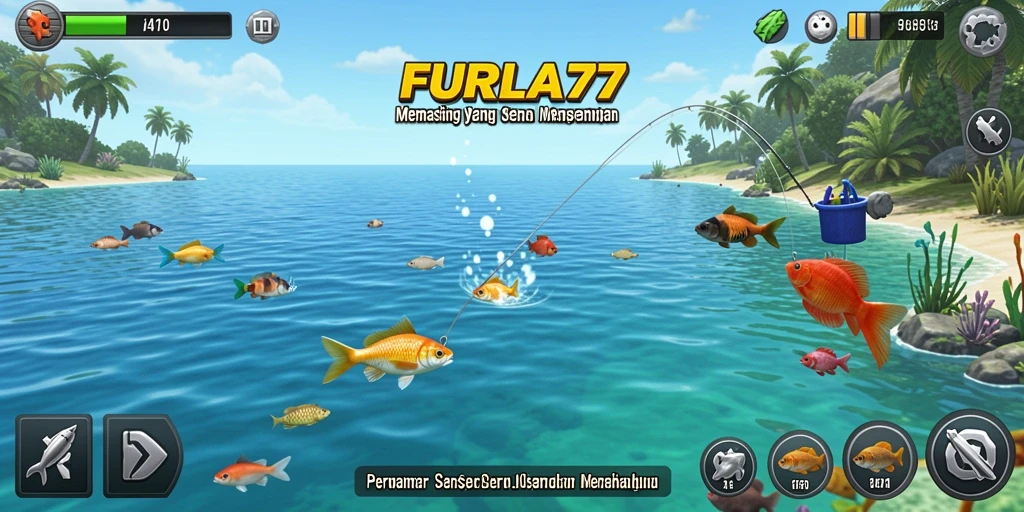 Tampilan menarik dari gameplay FURLA77 yang menampilkan aksi memancing.
