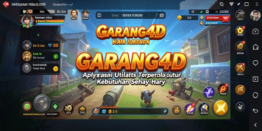 Tampilan antarmuka pengguna aplikasi GARANG4D untuk manajemen tugas.