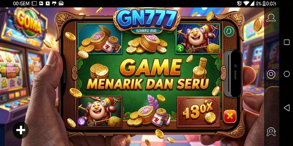 Tampilan gameplay seru dalam aplikasi Slot GN777.