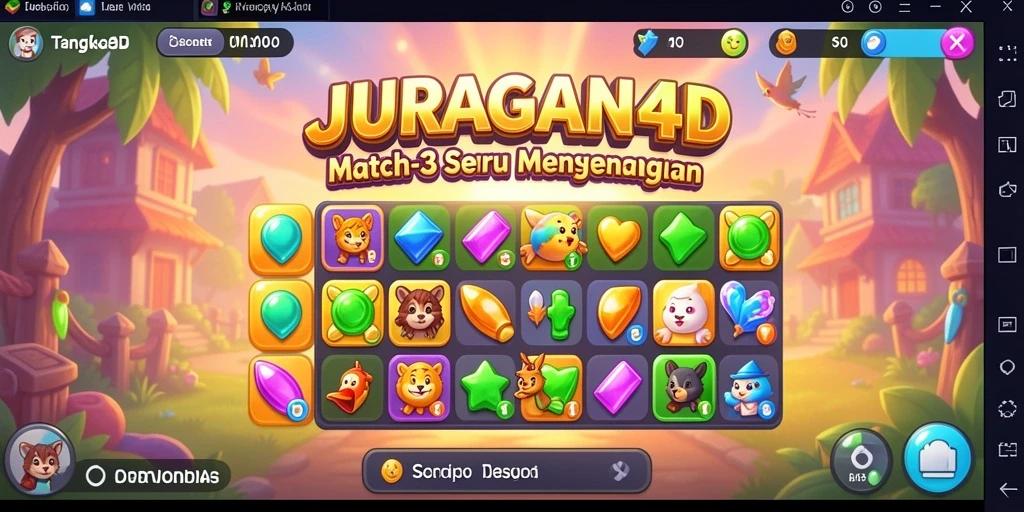 Tampilan gameplay seru dan menantang dari JURAGAN4D.