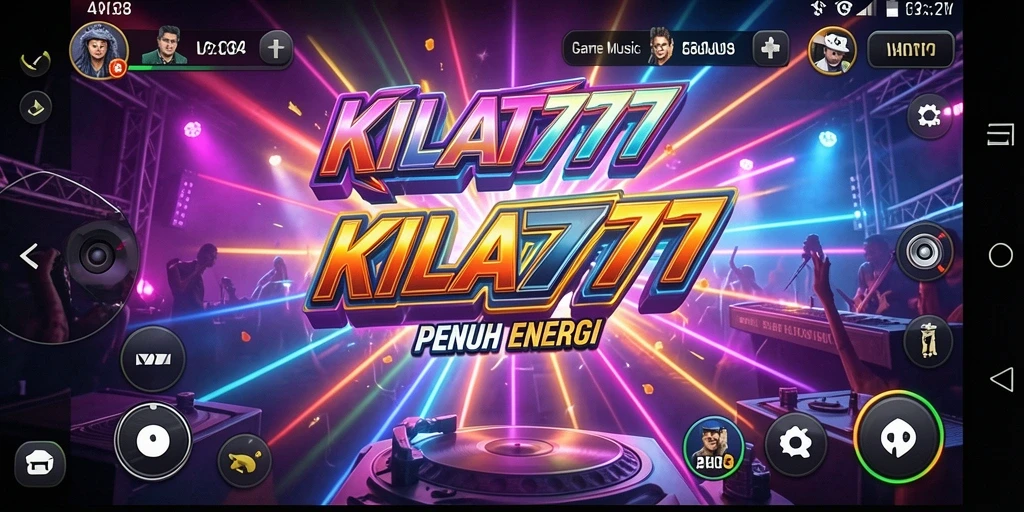 Tampilan gameplay KILAT777 dengan efek musik yang memukau.