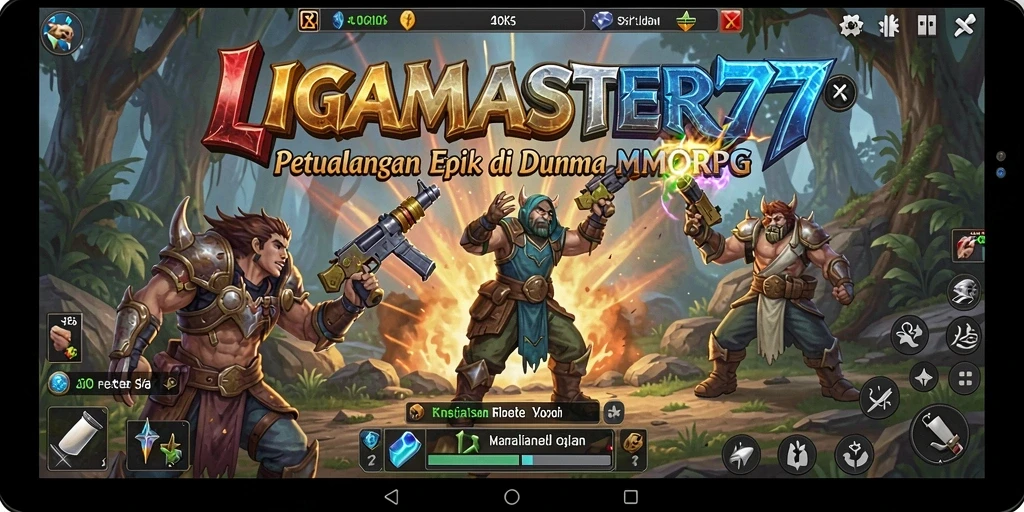 Tampilan gameplay LIGAMASTER77 yang memukau dan penuh aksi.