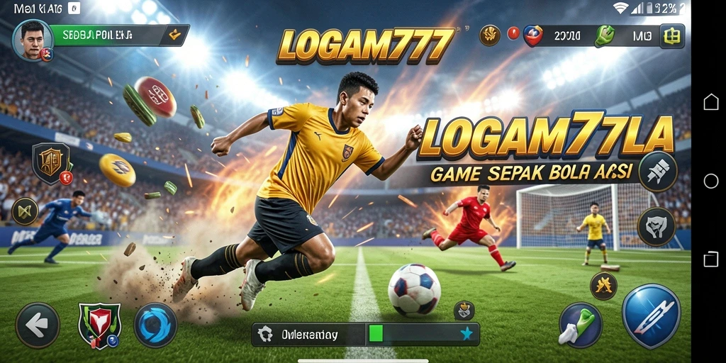Tampilan menakjubkan dari gameplay sepak bola di LOGAM777.