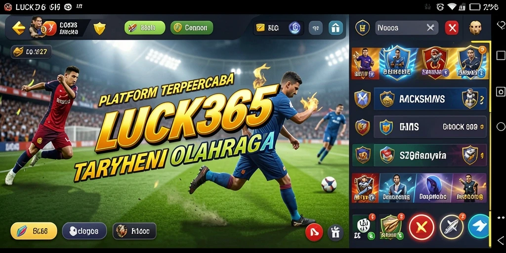 Tampilan menarik gameplay taruhan olahraga di LUCK365.