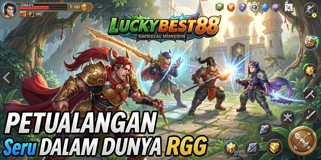 Tampilan gameplay seru di dalam dunia RPG LUCKYBEST88.