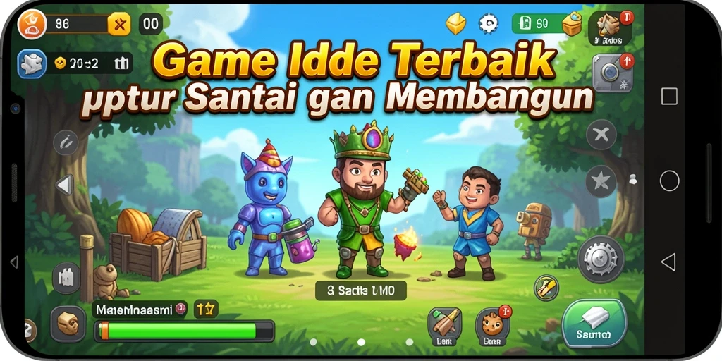 Tampilan gameplay N06 yang menarik dan interaktif dalam gaya game Idle.