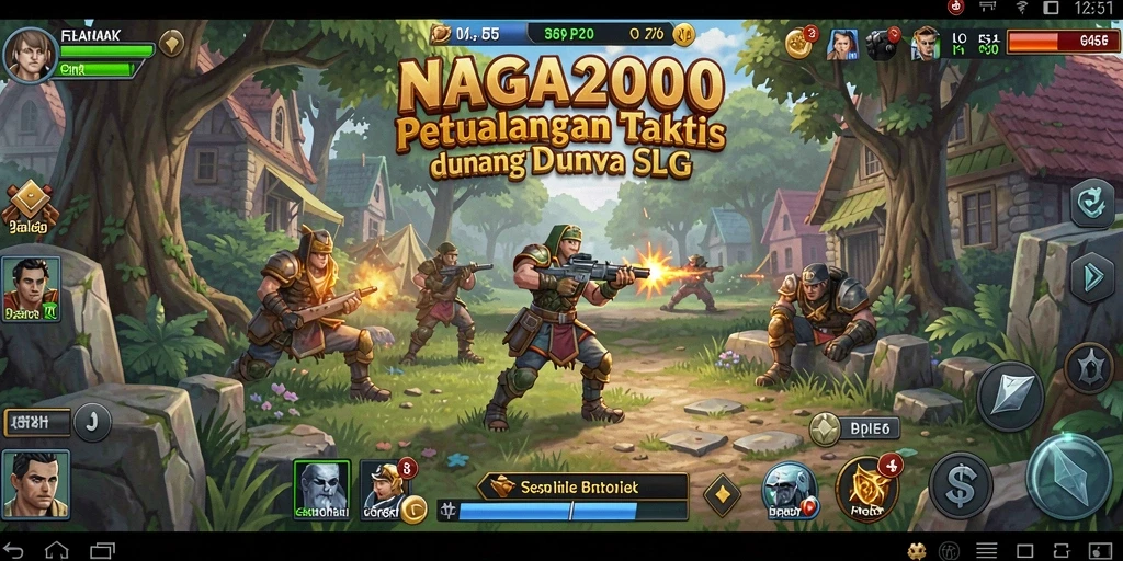 Tampilan gameplay menarik dari NAGA2000 yang memukau.