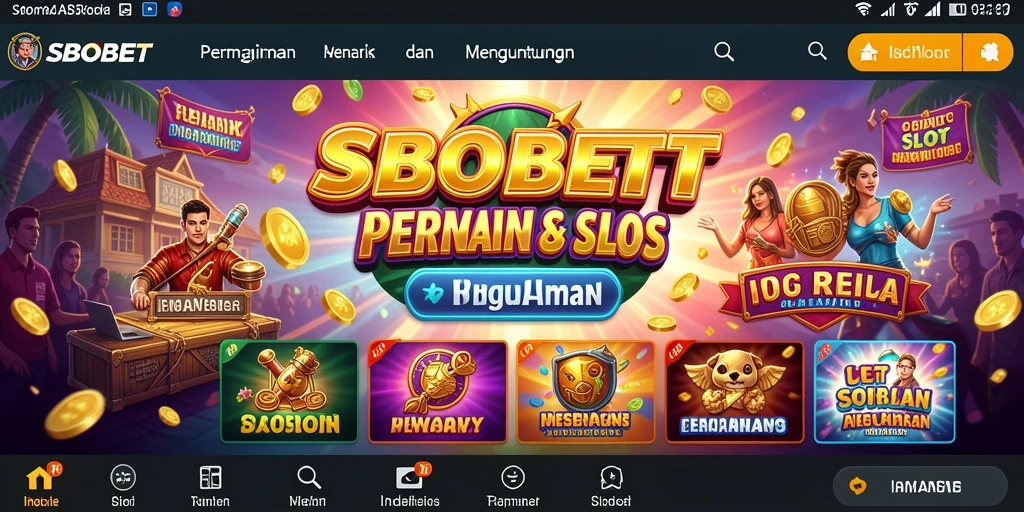 Tampilan gameplay Slot SBOBET yang memukau dan menarik.