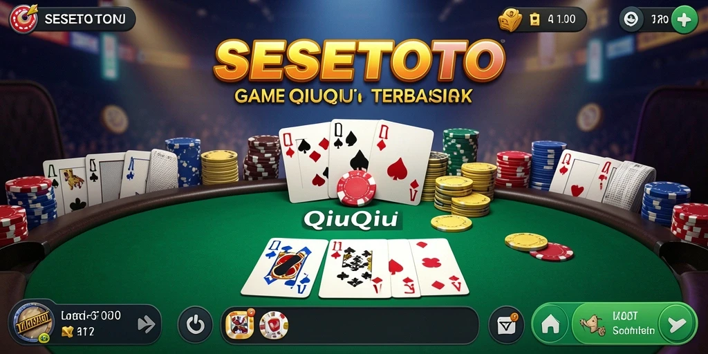 Screenshot SESETOTO menampilkan suasana seru saat bermain QiuQiu.
